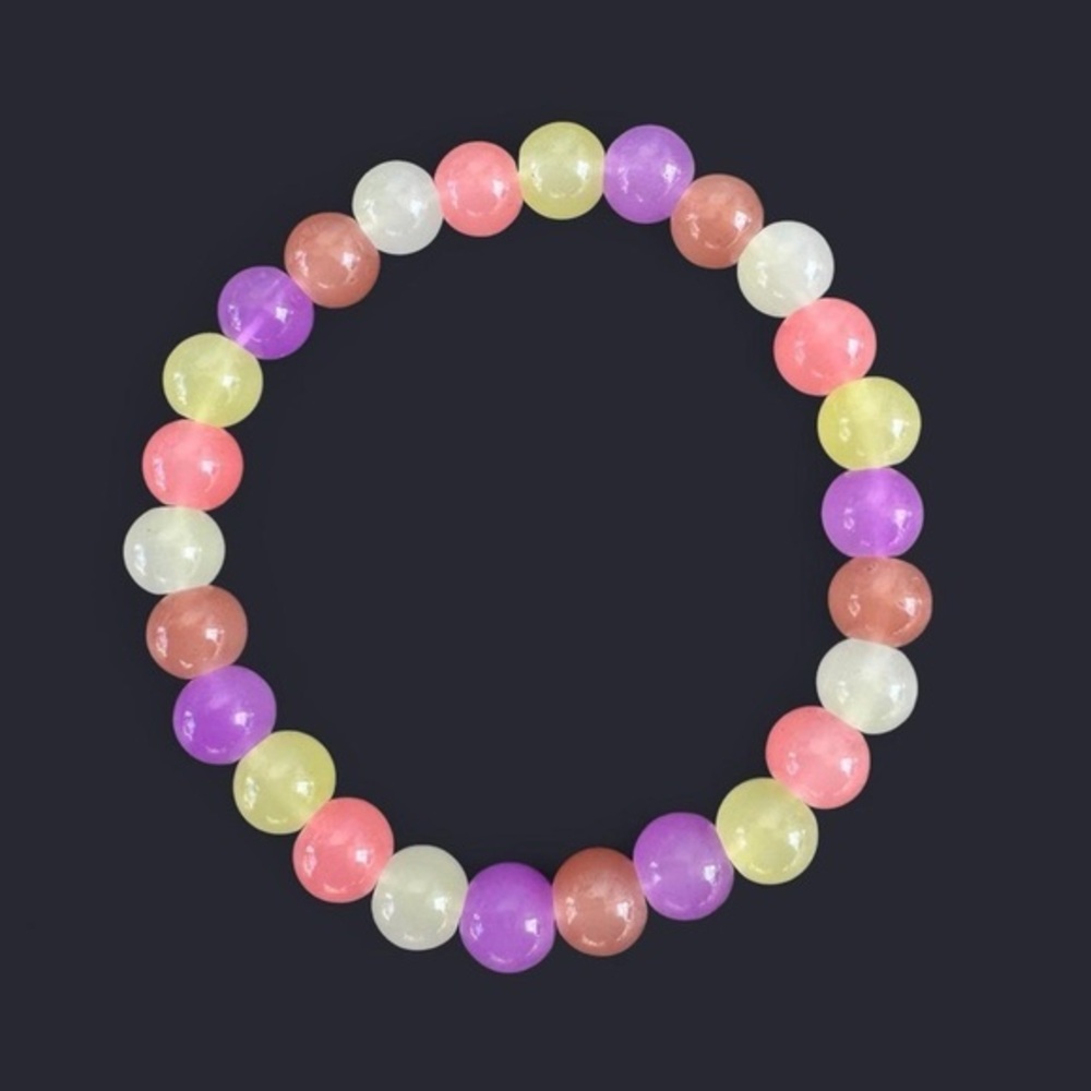 Sherbert Glass Bead Bracelet